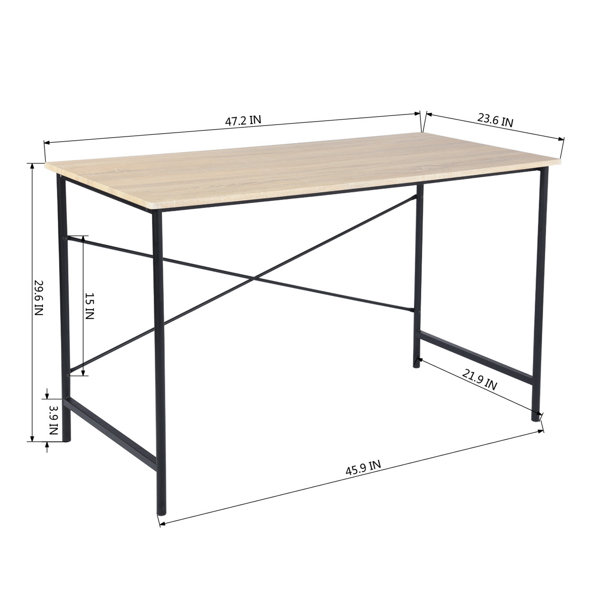 Zipcode Design 120x60 Scandinavian Bleigh Desk & Reviews | Wayfair